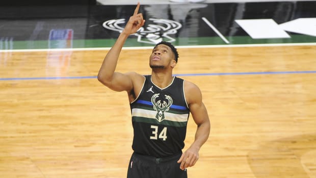 Milwaukee Bucks' Giannis Antetokounmpo